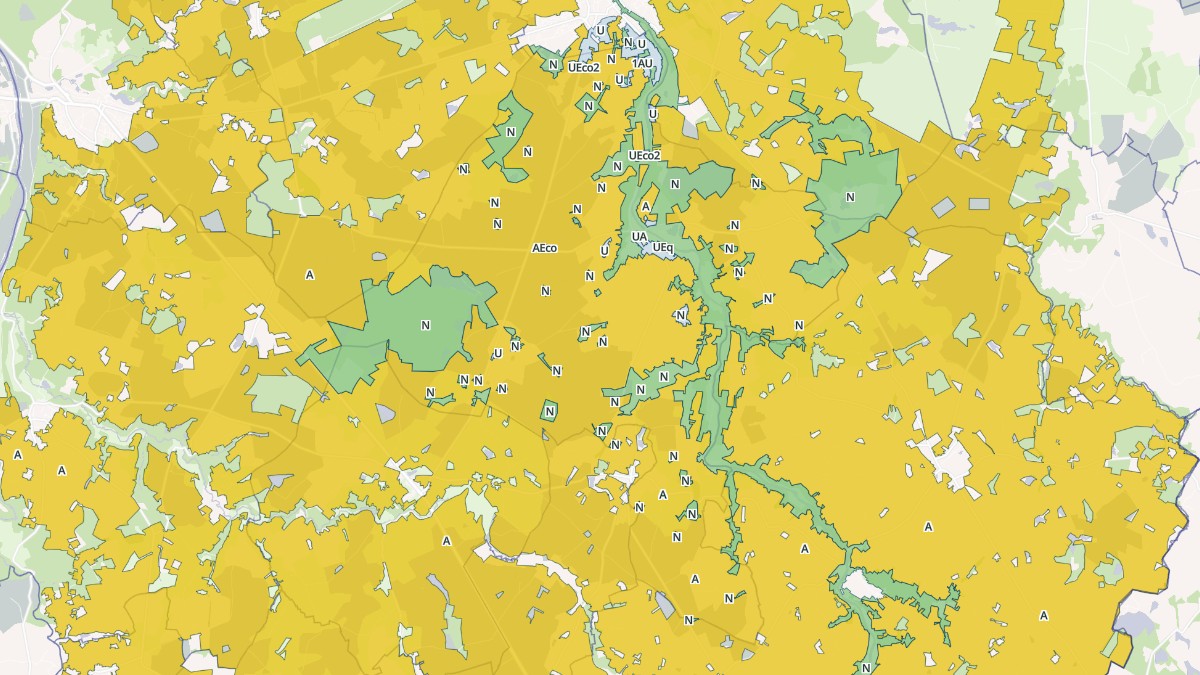 Aperçu cartographique de Saulgé, centré sur la commune
