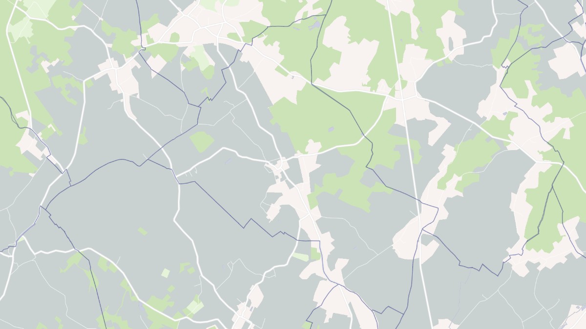 Aperçu cartographique de Savigny-sous-Faye, centré sur la commune