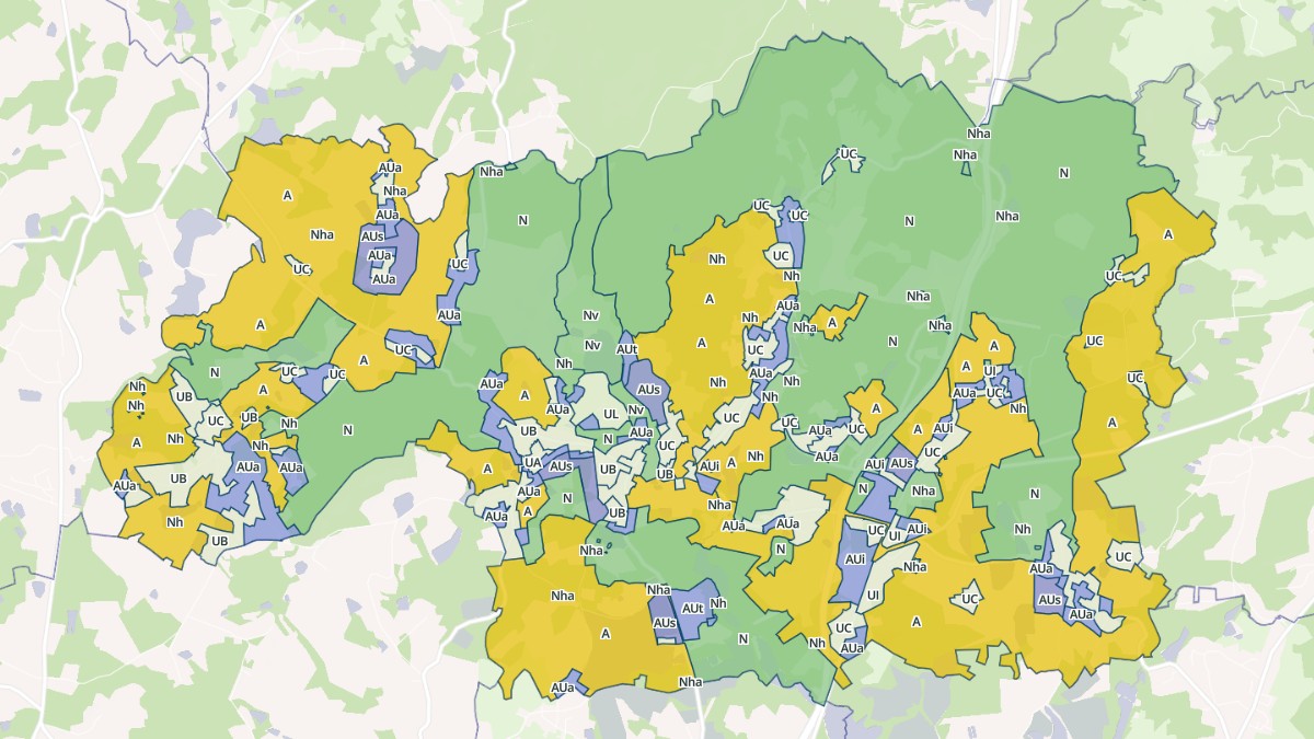 Aperçu cartographique de Bonnac-la-Côte, centré sur la commune