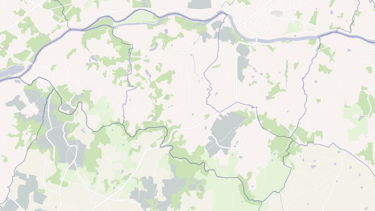 Aperçu cartographique de Chaillac-sur-Vienne, centré sur la commune