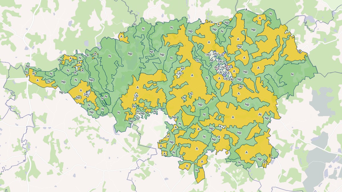 Aperçu cartographique de Cieux, centré sur la commune
