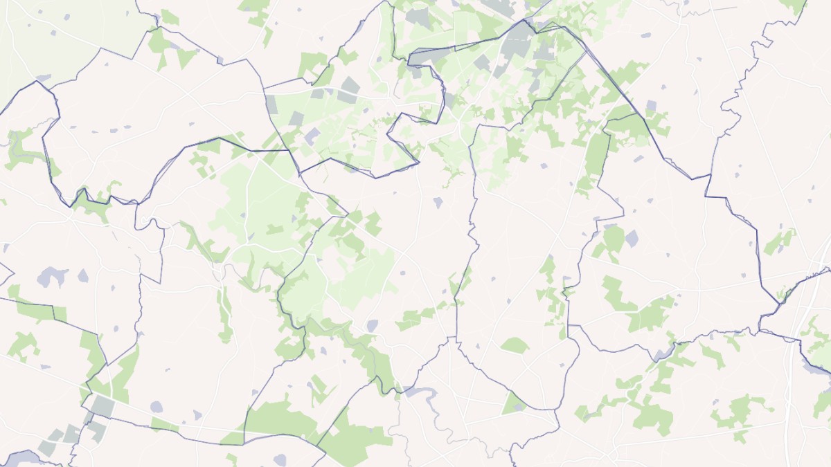 Aperçu cartographique de Cromac, centré sur la commune
