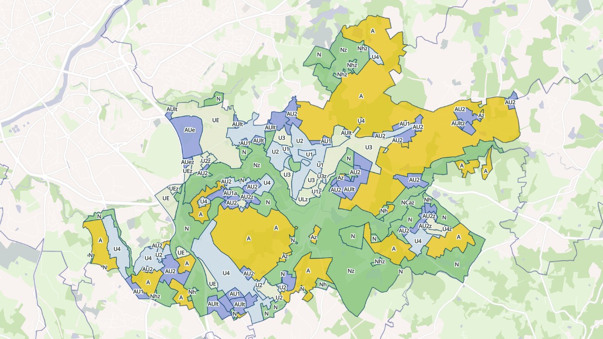 Aperçu cartographique de Feytiat, centré sur la commune