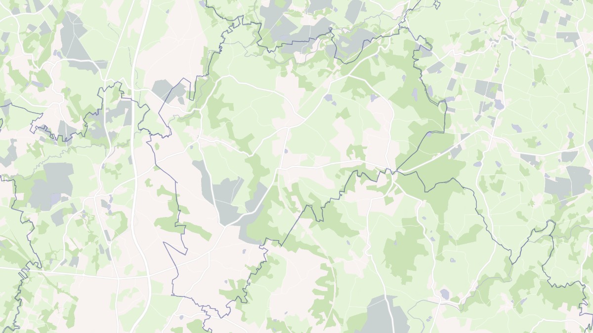 Aperçu cartographique de Fromental, centré sur la commune