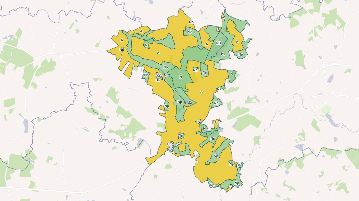 Aperçu cartographique de Gajoubert, centré sur la commune