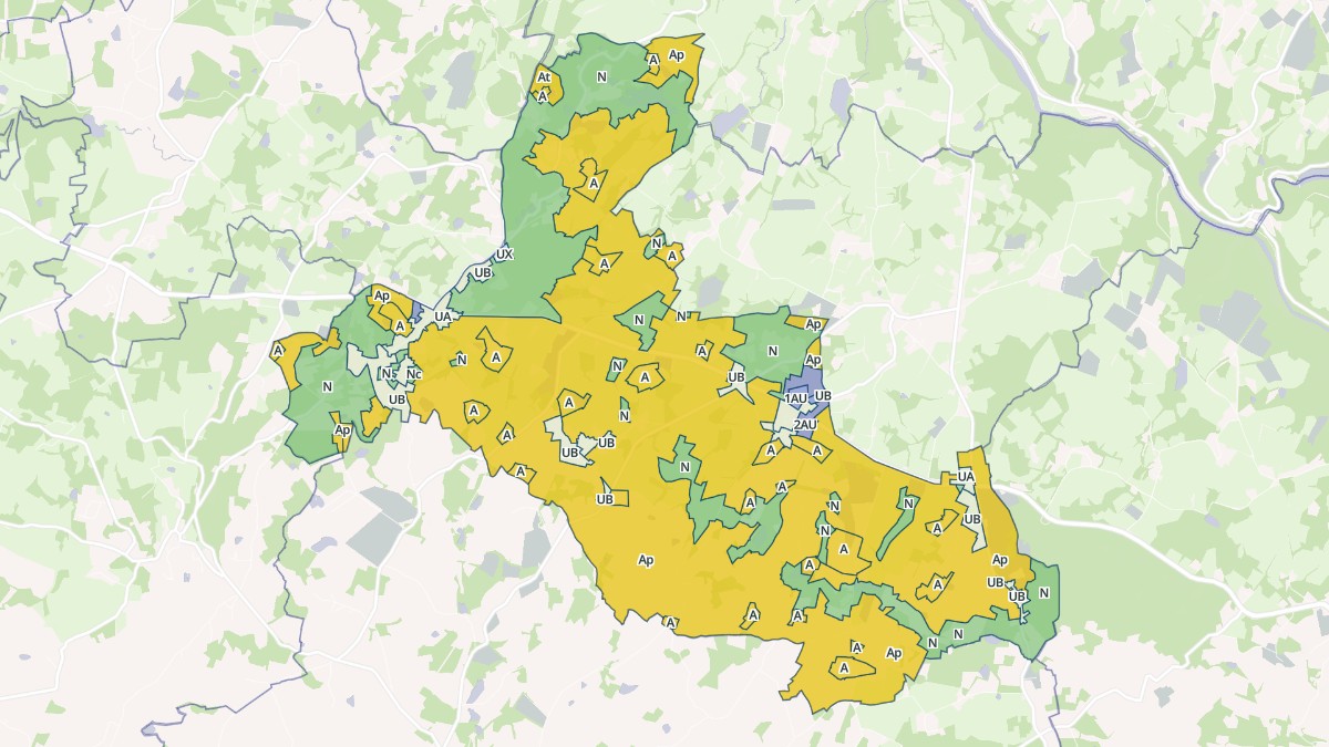 Aperçu cartographique de La Geneytouse, centré sur la commune