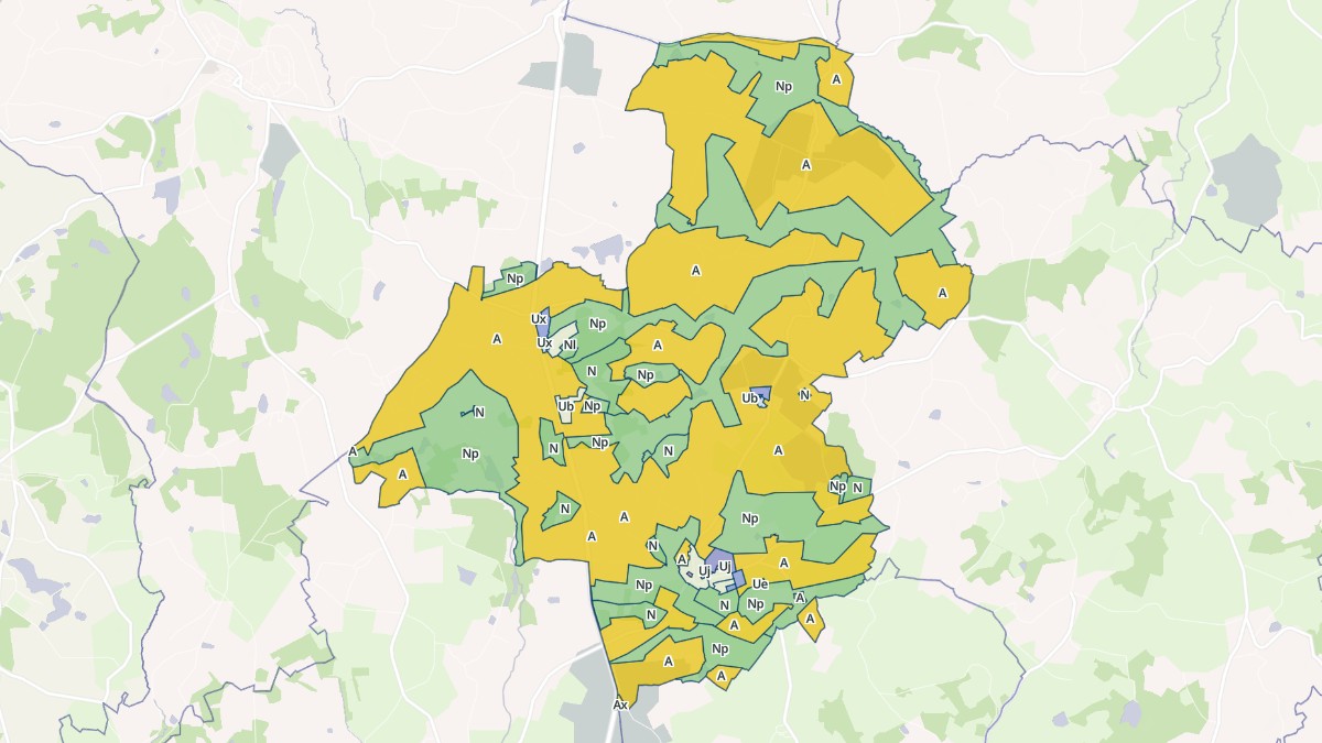 Aperçu cartographique de Janailhac, centré sur la commune