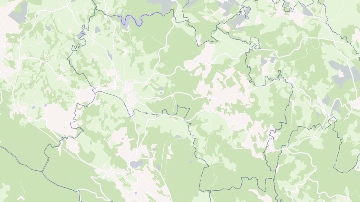 Aperçu cartographique de Laurière, centré sur la commune