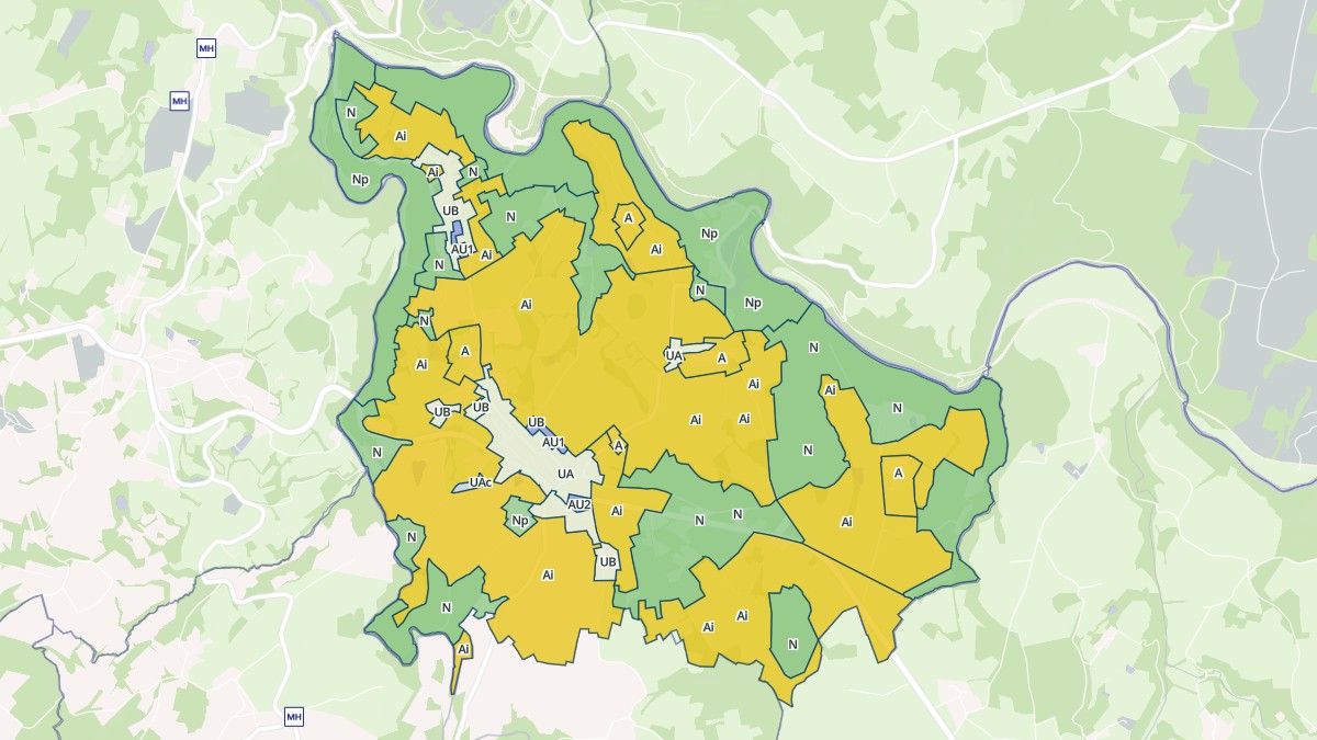 Aperçu cartographique de Masléon, centré sur la commune
