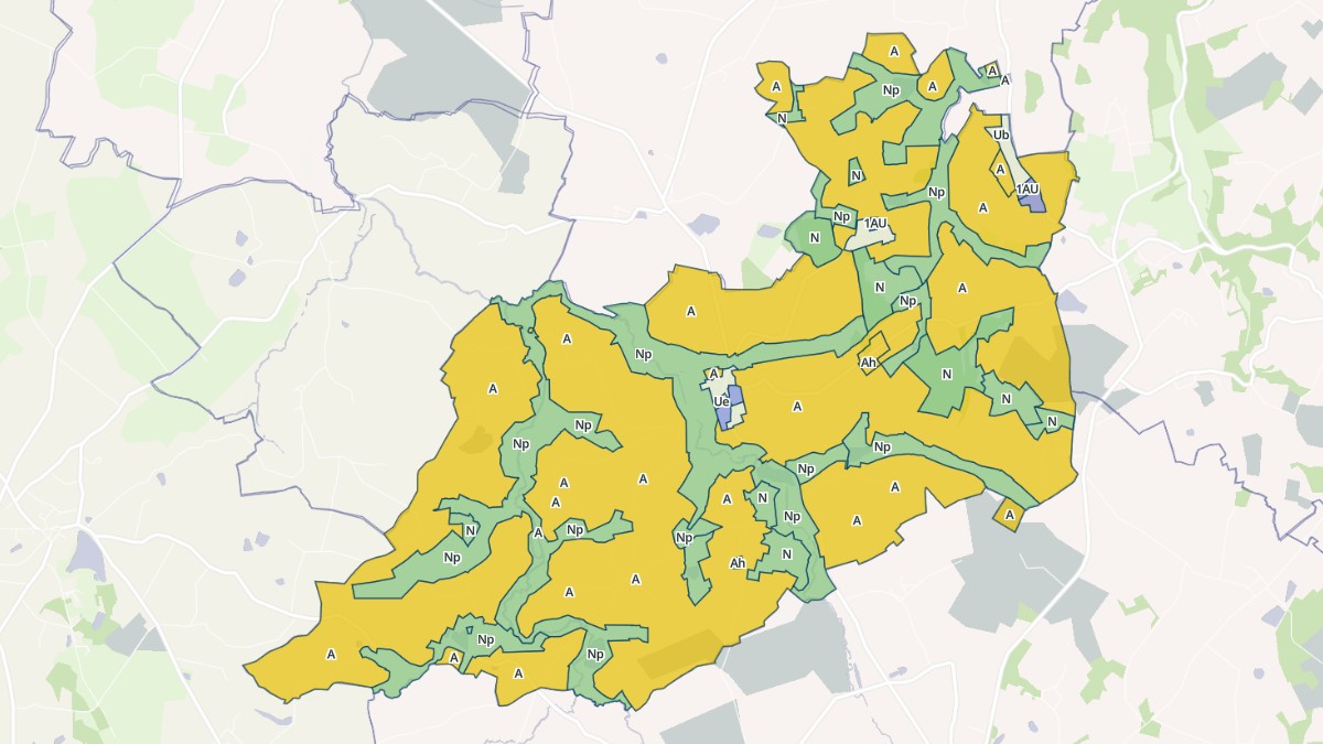 Aperçu cartographique de Meilhac, centré sur la commune