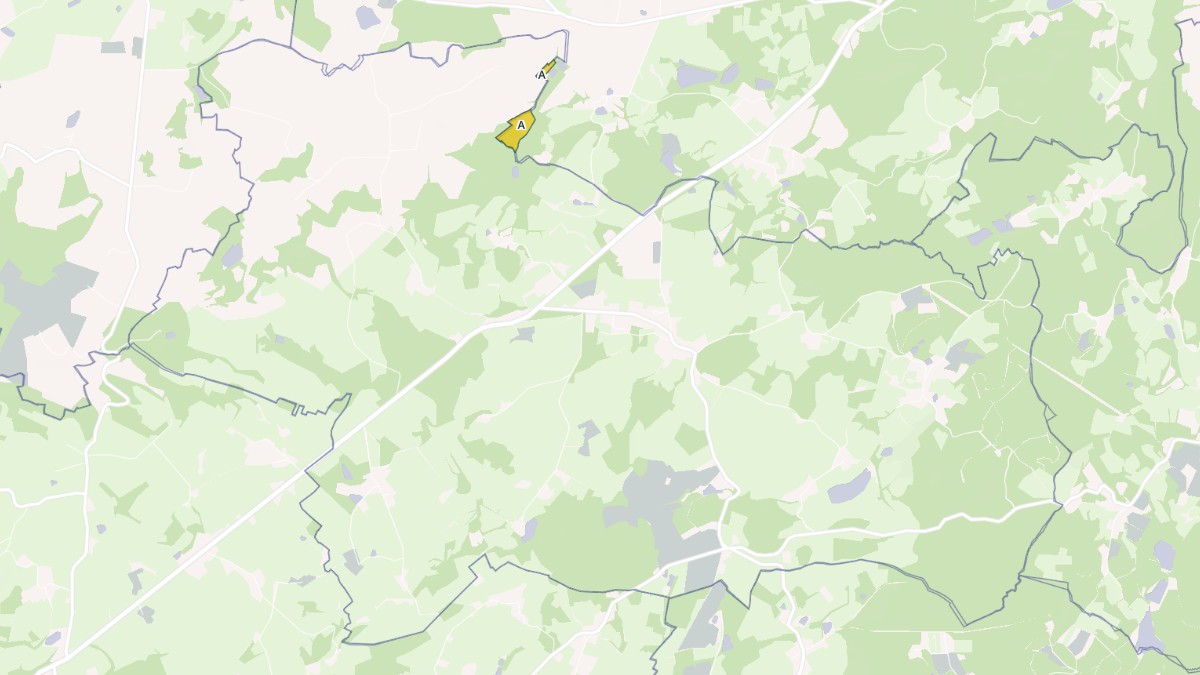 Aperçu cartographique de Moissannes, centré sur la commune