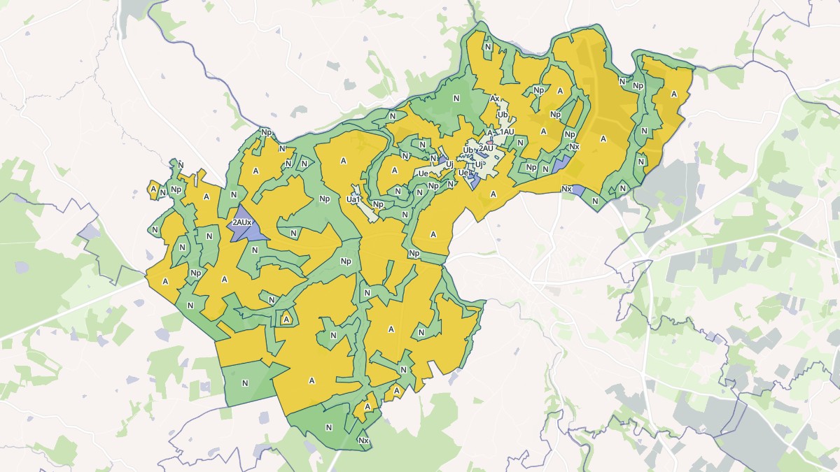 Aperçu cartographique de Peyrat-de-Bellac, centré sur la commune
