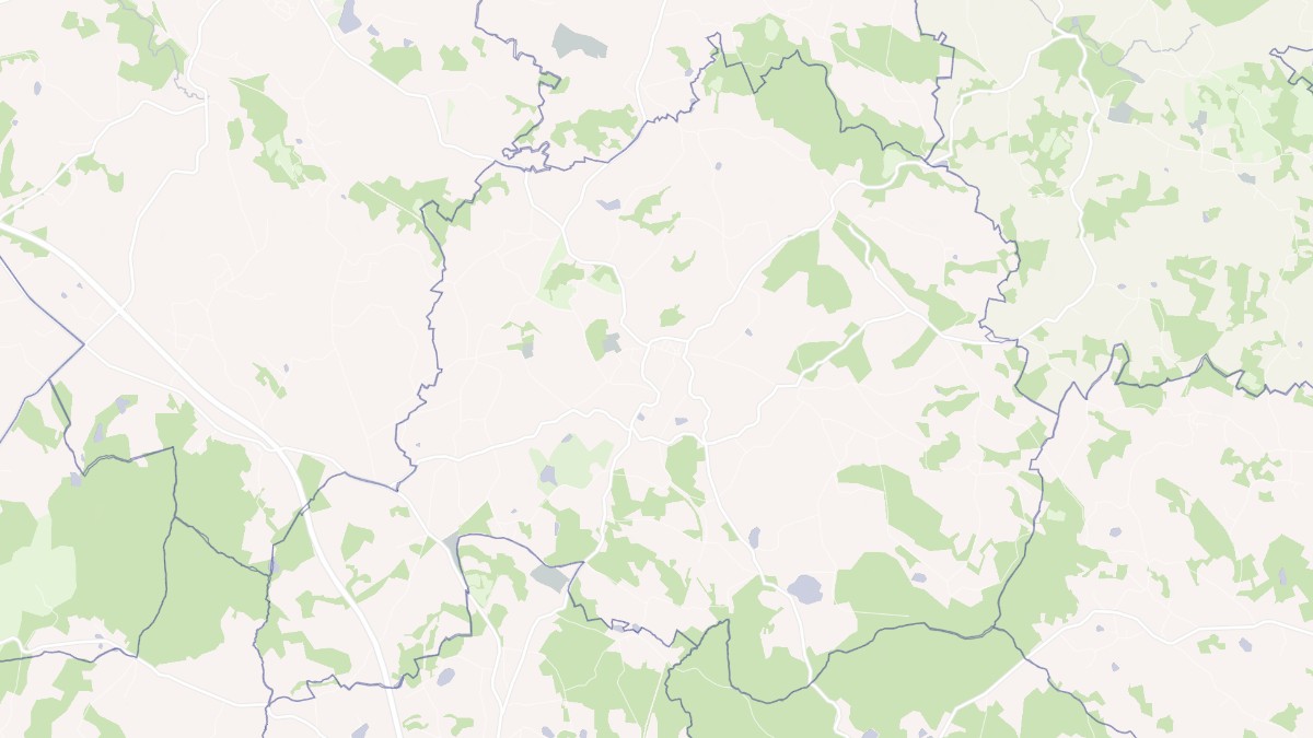 Aperçu cartographique de La Porcherie, centré sur la commune