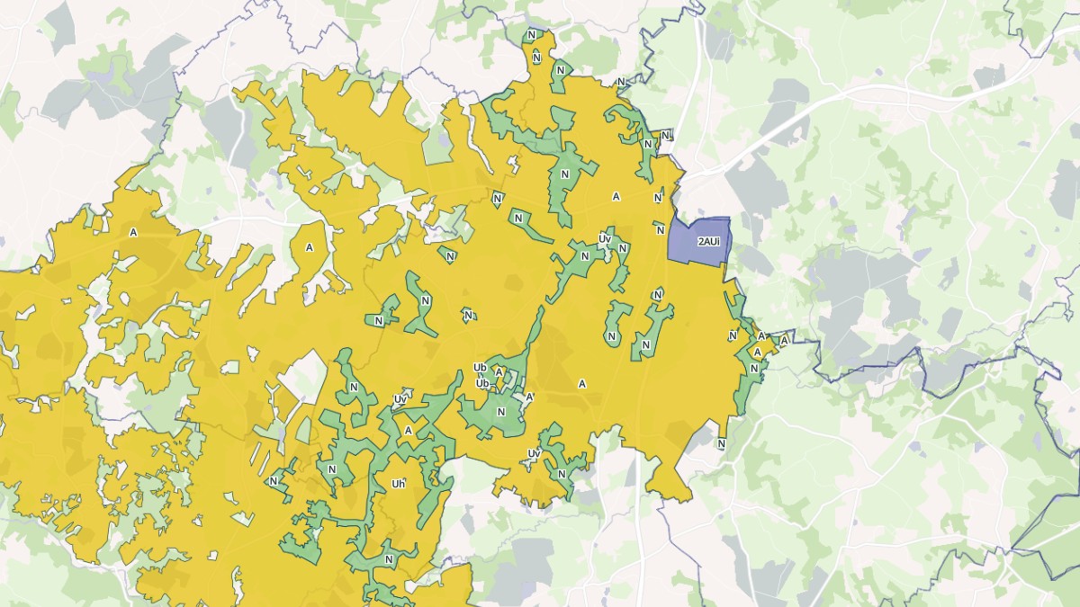 Aperçu cartographique de Saint-Amand-Magnazeix, centré sur la commune
