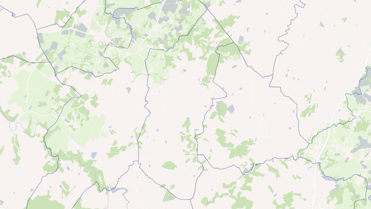 Aperçu cartographique de Saint-Georges-les-Landes, centré sur la commune