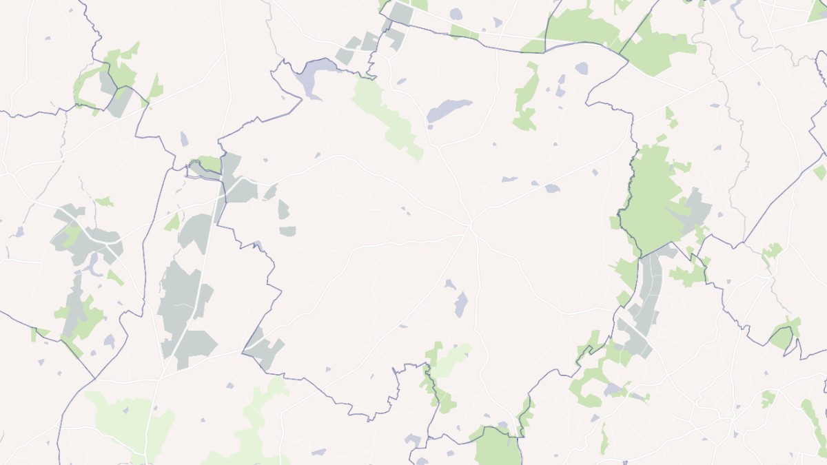 Aperçu cartographique de Saint-Léger-Magnazeix, centré sur la commune