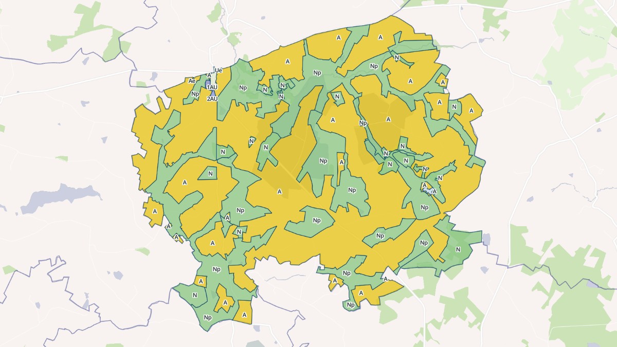 Aperçu cartographique de Saint-Martial-sur-Isop, centré sur la commune
