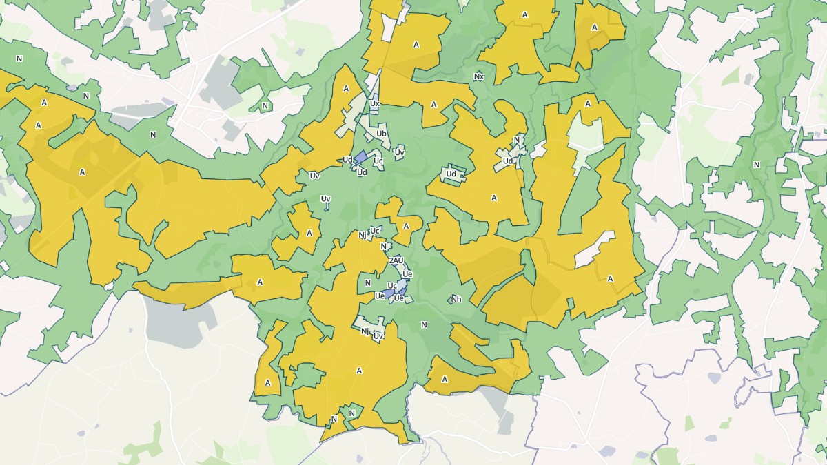 Aperçu cartographique de Saint-Martin-le-Vieux, centré sur la commune