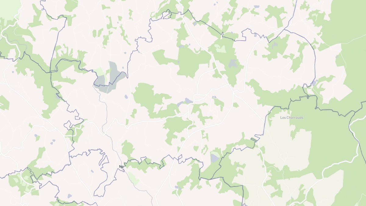 Aperçu cartographique de Saint-Méard, centré sur la commune