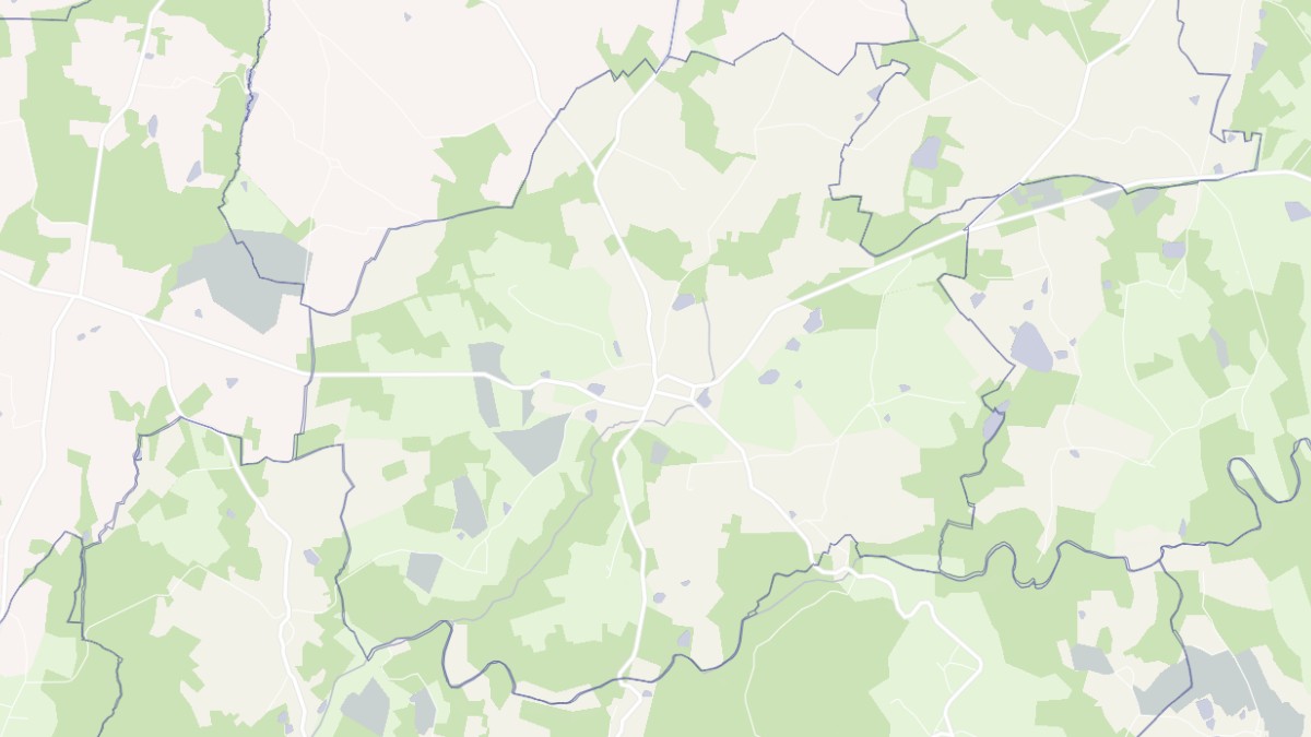 Aperçu cartographique de Les Salles-Lavauguyon, centré sur la commune