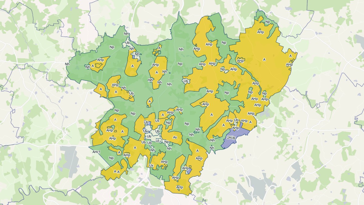 Aperçu cartographique de Vayres, centré sur la commune