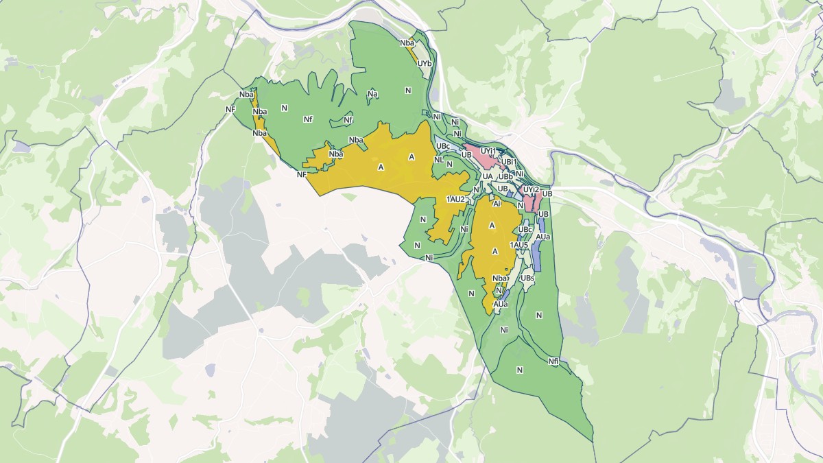 Aperçu cartographique de Arches, centré sur la commune
