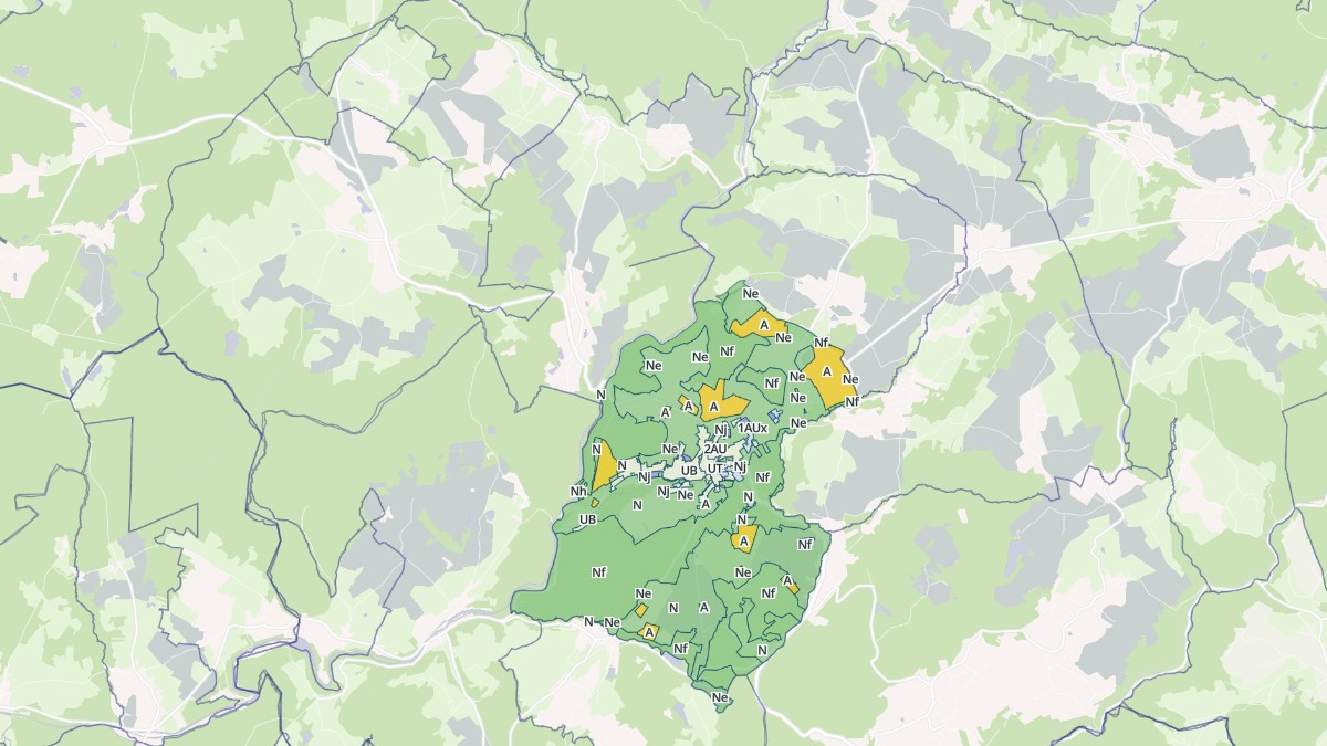 Aperçu cartographique de La Vôge-les-Bains, centré sur la commune