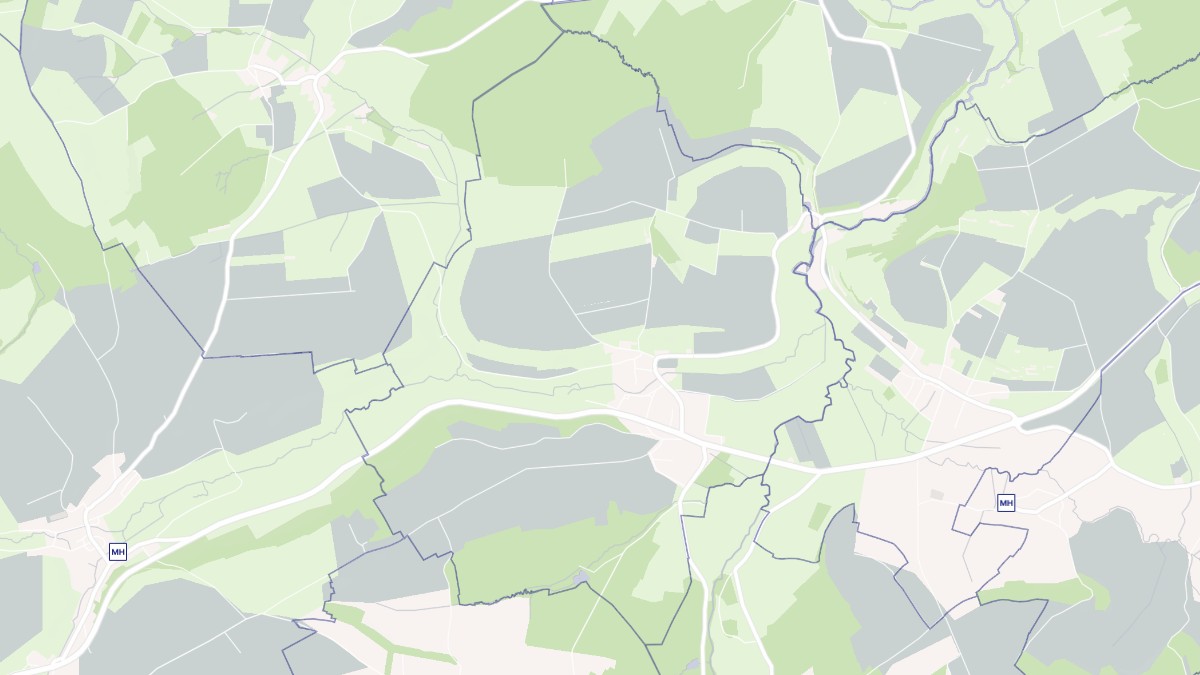 Aperçu cartographique de Bainville-aux-Saules, centré sur la commune