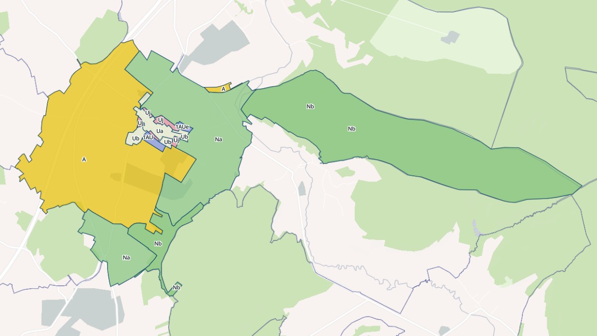 Aperçu cartographique de Blevaincourt, centré sur la commune