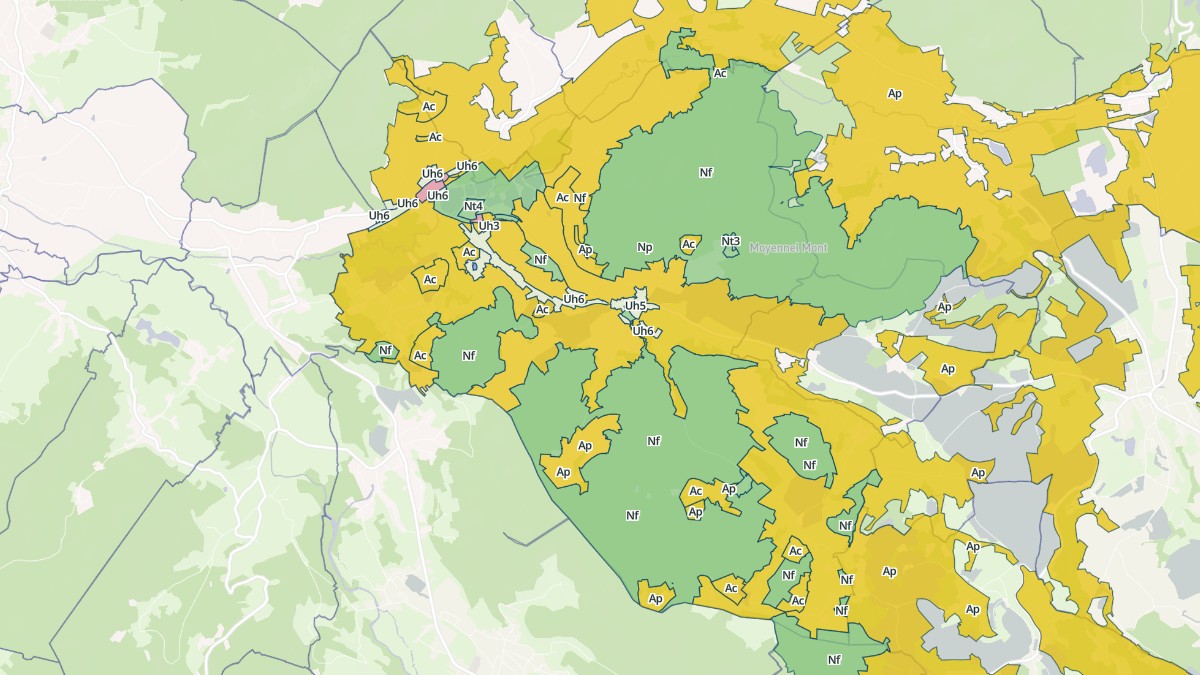 Aperçu cartographique de La Chapelle-devant-Bruyères, centré sur la commune