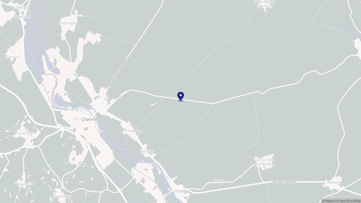Aperçu cartographique de Essegney, centré sur la commune
