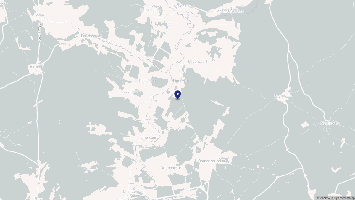 Aperçu cartographique de Fignévelle, centré sur la commune