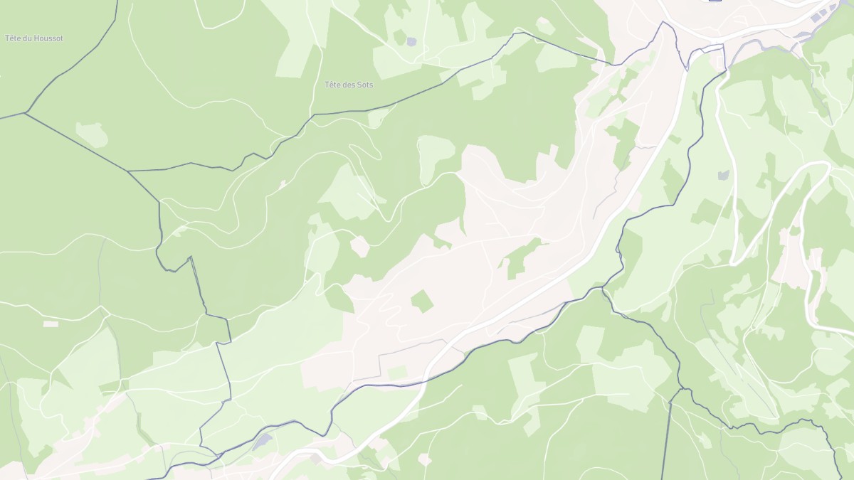 Aperçu cartographique de La Forge, centré sur la commune
