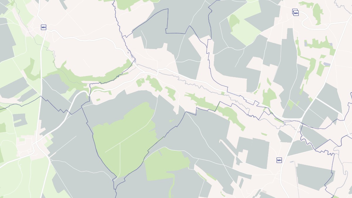Aperçu cartographique de Fouchécourt, centré sur la commune