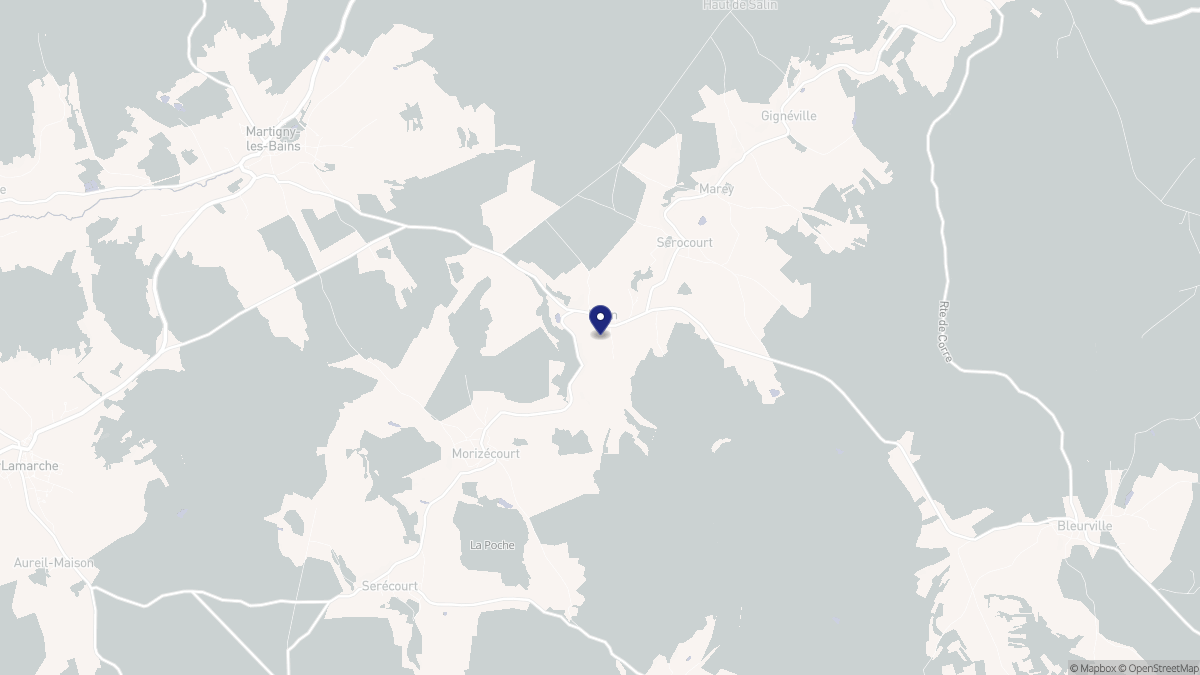 Aperçu cartographique de Frain, centré sur la commune
