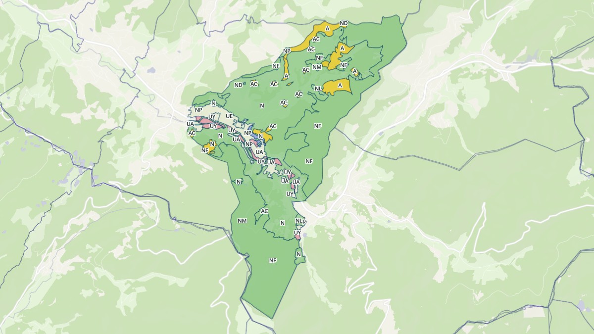 Aperçu cartographique de Fresse-sur-Moselle, centré sur la commune