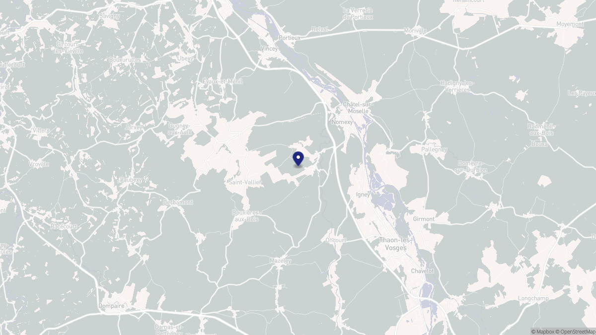 Aperçu cartographique de Frizon, centré sur la commune