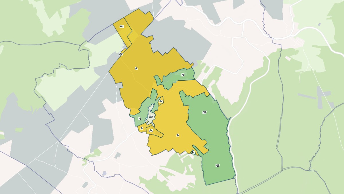 Aperçu cartographique de Gignéville, centré sur la commune