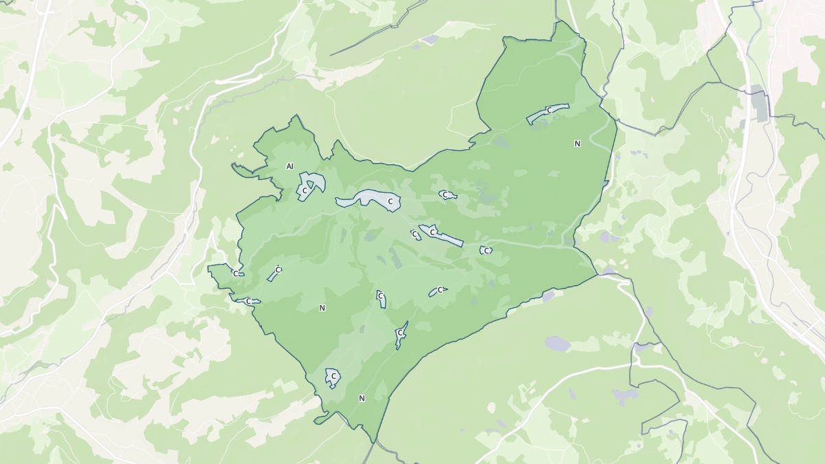 Aperçu cartographique de Girmont-Val-d'Ajol, centré sur la commune