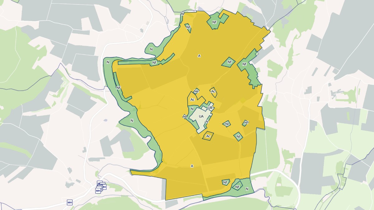 Aperçu cartographique de Grignoncourt, centré sur la commune