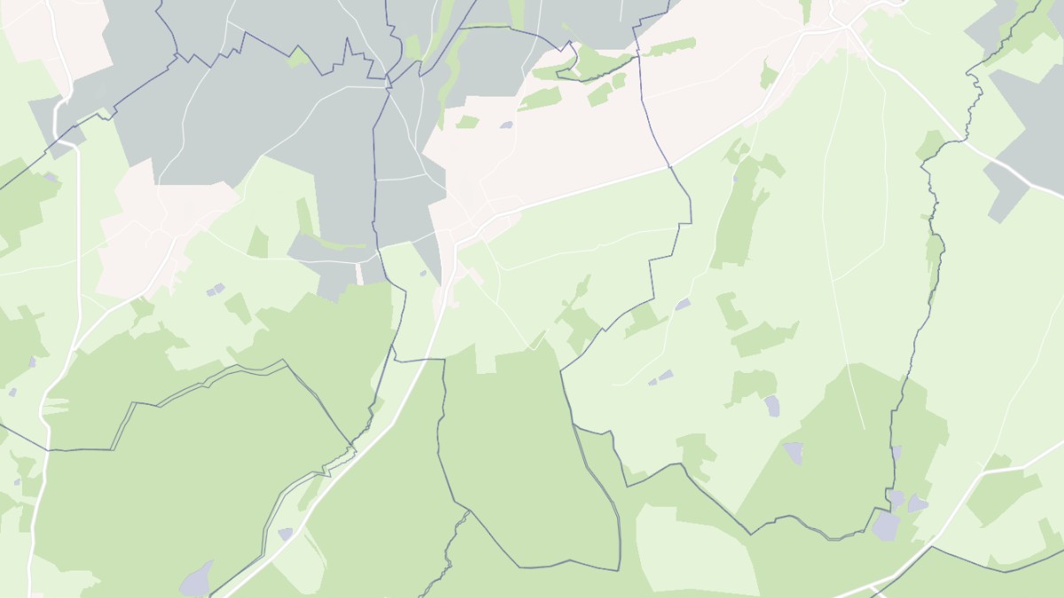 Aperçu cartographique de Jésonville, centré sur la commune