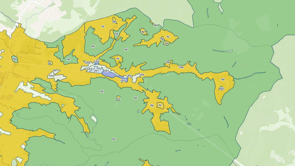 Aperçu cartographique de Lusse, centré sur la commune