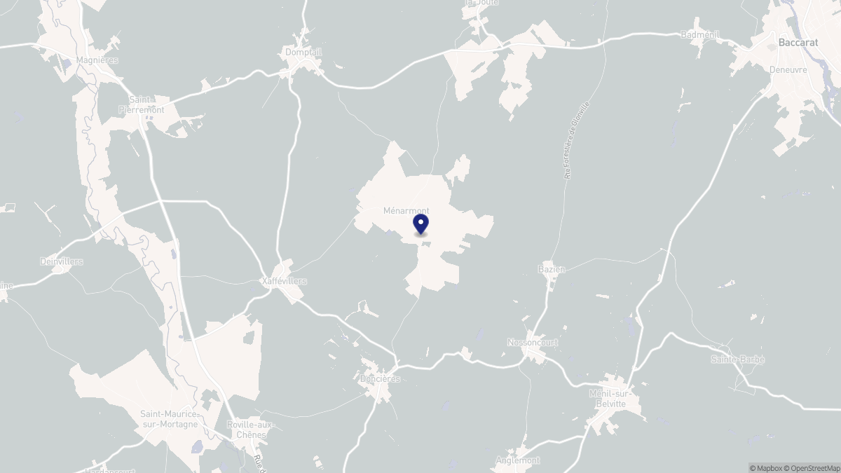 Aperçu cartographique de Ménarmont, centré sur la commune