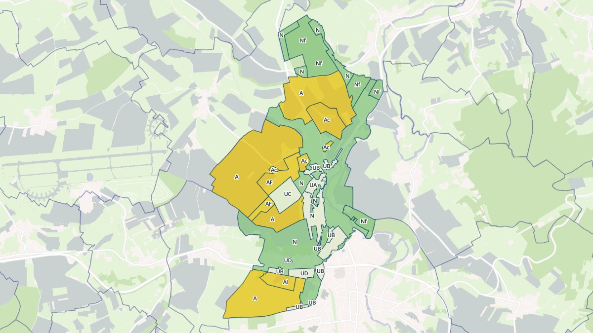 Aperçu cartographique de Poussay, centré sur la commune