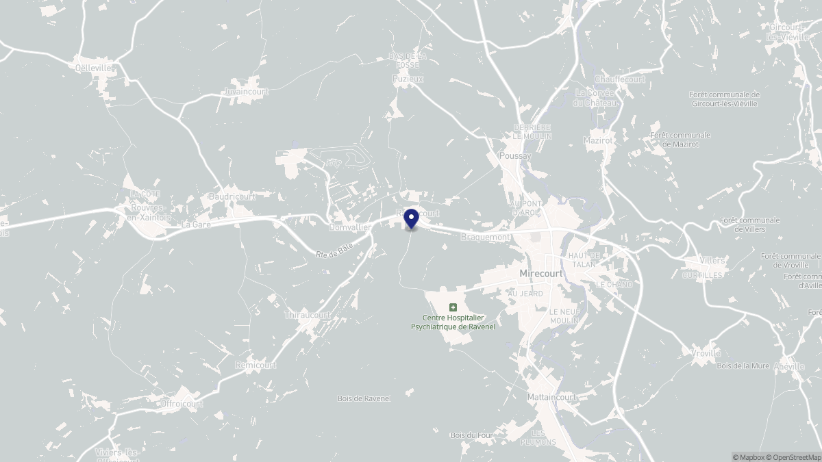Aperçu cartographique de Ramecourt, centré sur la commune