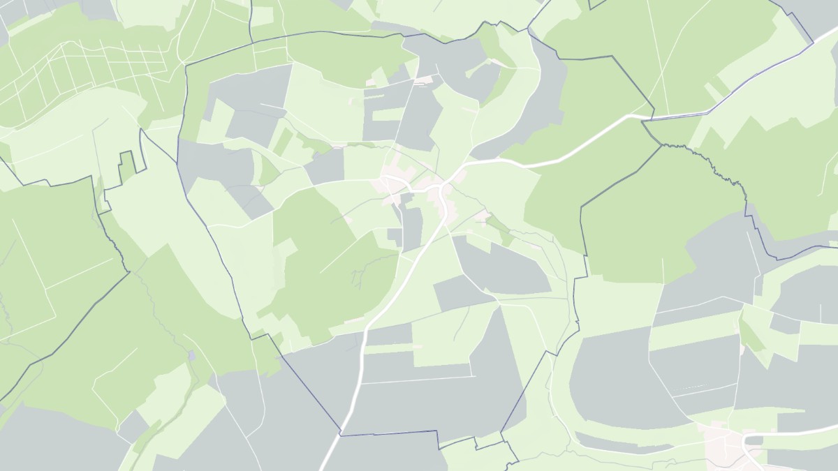 Aperçu cartographique de Rancourt, centré sur la commune