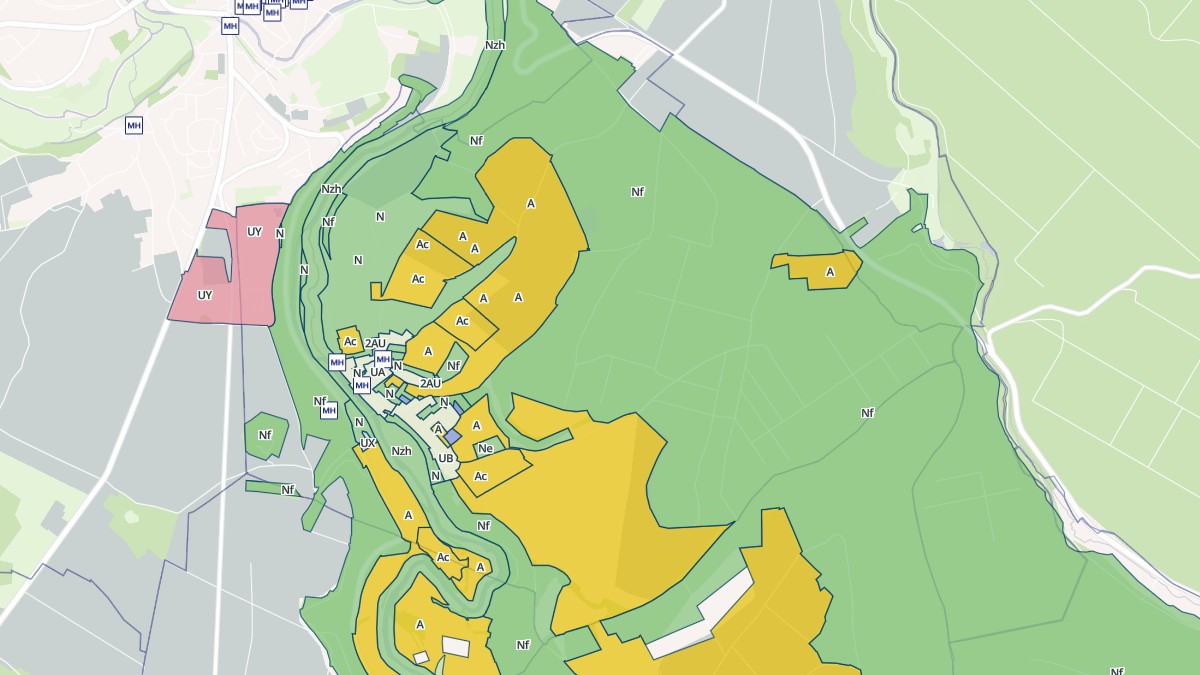 Aperçu cartographique de Rebeuville, centré sur la commune