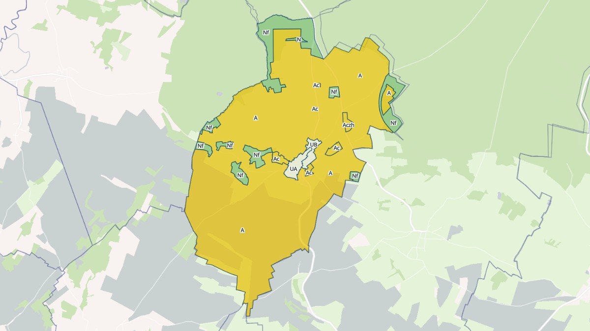 Aperçu cartographique de Regnévelle, centré sur la commune