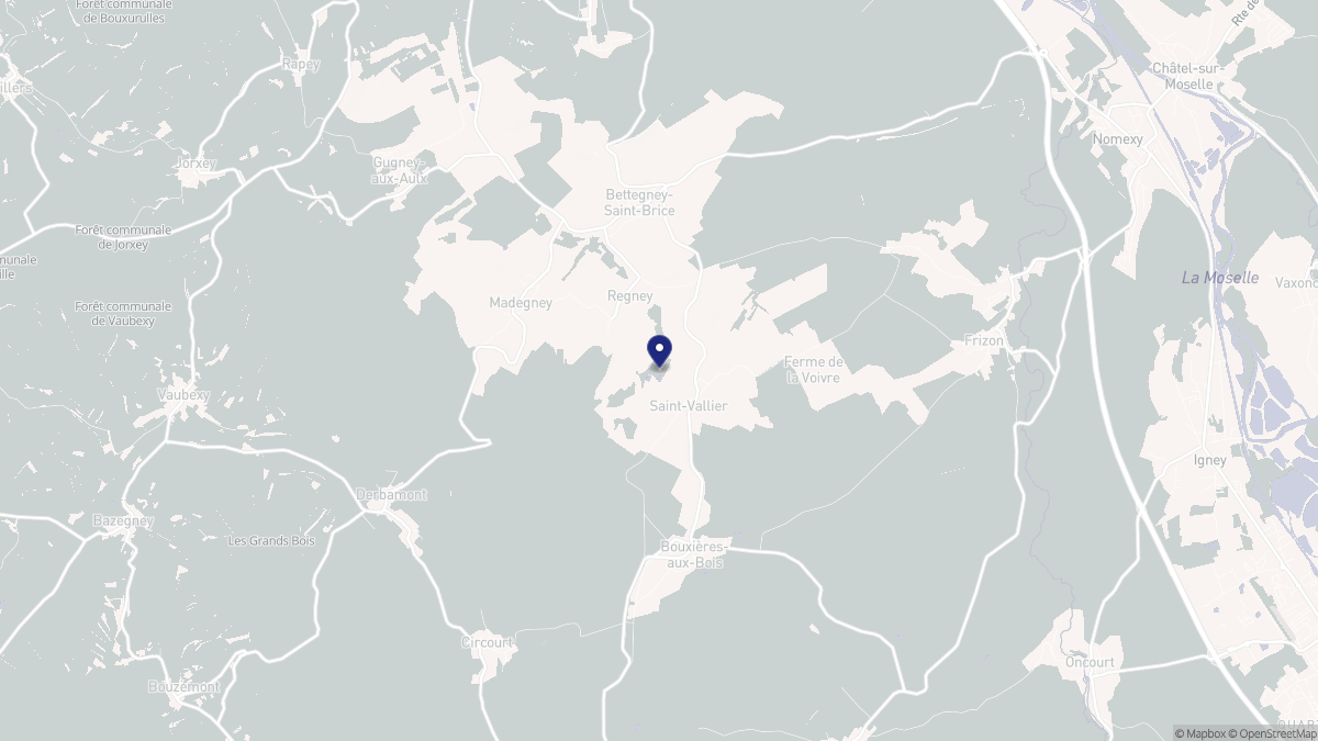 Aperçu cartographique de Regney, centré sur la commune