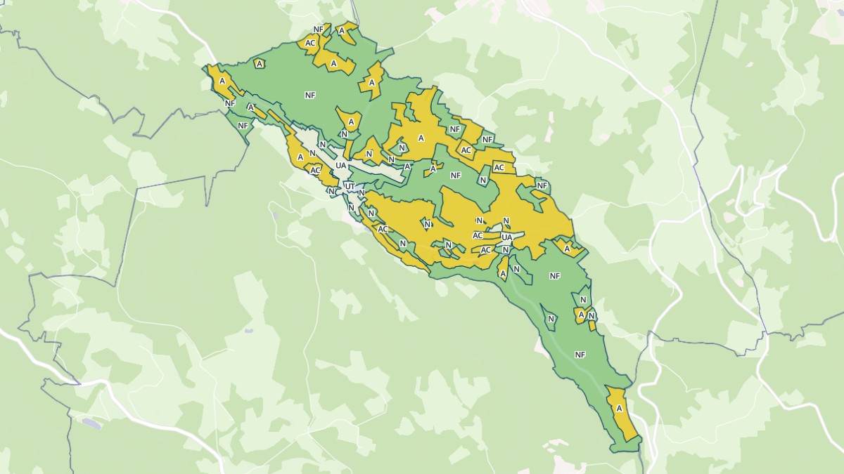 Aperçu cartographique de Rehaupal, centré sur la commune